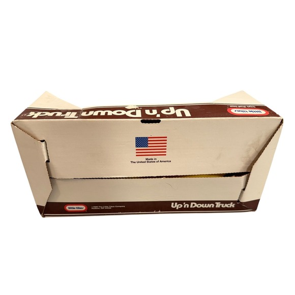 Vintage Little Tikes Toddle Tots Up N Down Truck Box Little 3 People Figures Box - Picture 7 of 15